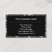 Carte De Visite Motif de Camouflage gris, Motif militaire, Armée (Devant)