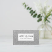 Carte De Visite Motif de carreaux gris (Debout devant)