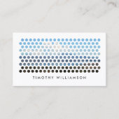 Carte De Visite MOTIF de CERCLES PHOTOGRAPHIQUES en BLANC (horizon (Devant)