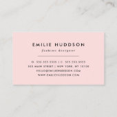 Carte De Visite Motif de cerfs, Cerf de bébé, Boho, Fleurs, Lune (Dos)