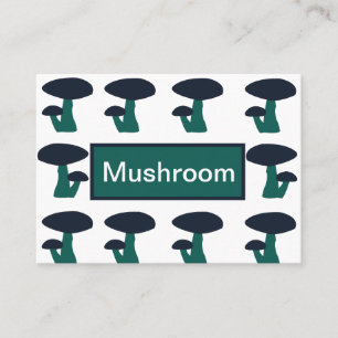 Carte De Visite Motif de champignon mignon