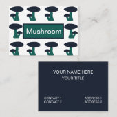 Carte De Visite Motif de champignons mignons (Devant / Derrière)