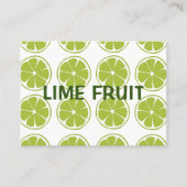 Carte De Visite Motif de citron vert Citron Fruit (Devant)