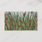 Carte De Visite Motif de coccinelle de Ladybird (Dos)