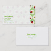 Carte De Visite Motif de coccinelles (Devant / Derrière)