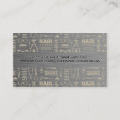 Carte De Visite Motif de coiffure (Dos)