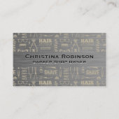 Carte De Visite Motif de coiffure (Devant)
