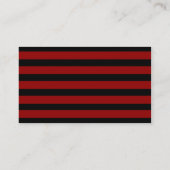 Carte De Visite Motif de couche épaisse rouge et noire (Dos)