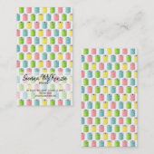 Carte De Visite Motif de couture (Devant / Derrière)