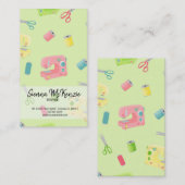 Carte De Visite Motif de couture (Devant / Derrière)