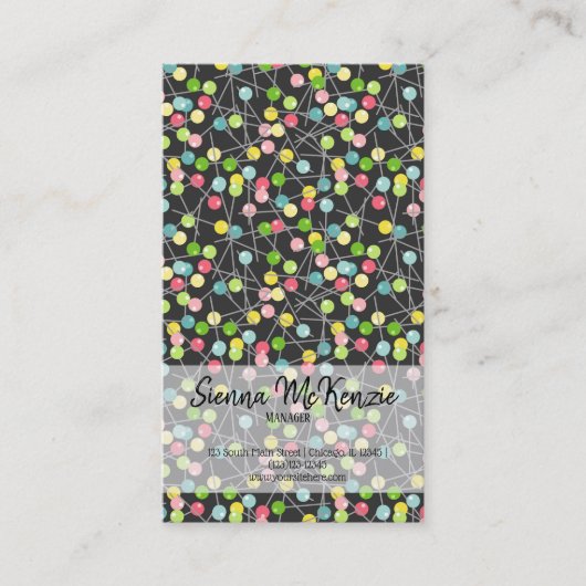 Carte De Visite Motif de couture (Devant)