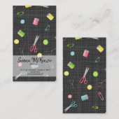 Carte De Visite Motif de couture (Devant / Derrière)