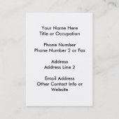 Carte De Visite Motif de crâne de Halloween (Dos)