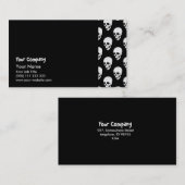 Carte De Visite Motif de crânes (Devant / Derrière)