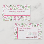 Carte de visite Motif de cuisine (Devant / Derrière)