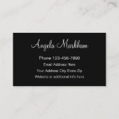 Carte De Visite Motif de Damas de réaltor brillant (Dos)