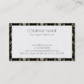 Carte De Visite Motif de damas étincelants (Dos)