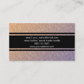 Carte De Visite Motif de dégradé textile (Dos)