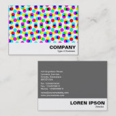 Carte De Visite Motif de demi-teinte couleur (Devant / Derrière)