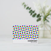 Carte De Visite Motif de demi-teinte couleur (Debout devant)