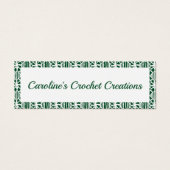 Carte de visite Motif de dentelle à feuillage pers (Devant)