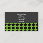 Carte De Visite Motif de diamant gras (Dos)