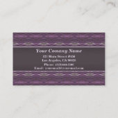 Carte De Visite Motif de diamant violet (Dos)