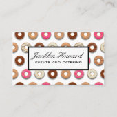 Carte De Visite Motif de donut | Whisk | Baker (Devant)