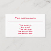 Carte De Visite Motif de drapeau diamant bavarois rouge et blanc (Devant)