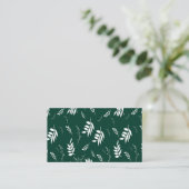 Carte De Visite motif de feuille (Debout devant)