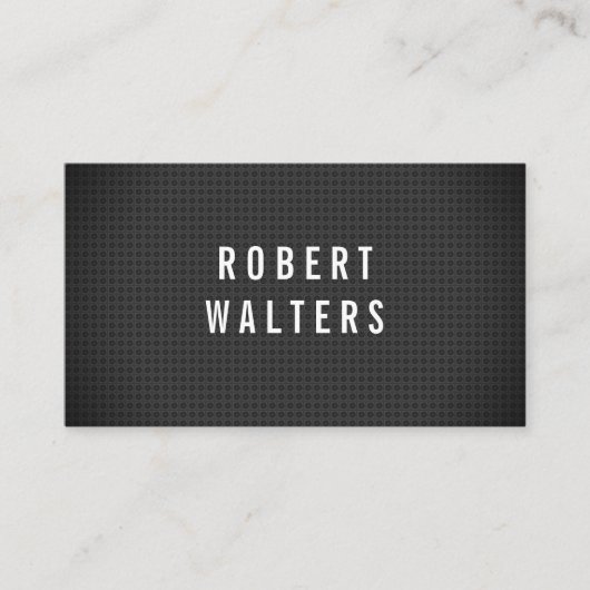 Carte De Visite Motif de fibre de carbone (Devant)