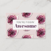 Carte De Visite Motif de Fig violet moderne & Vous êtes Figgin' Aw (Devant)