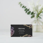 Carte De Visite Motif de flamme naturel (Debout devant)