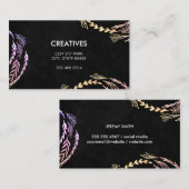 Carte De Visite Motif de flamme naturel (Devant / Derrière)