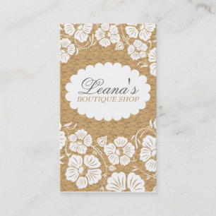 Carte De Visite Motif de fleurs