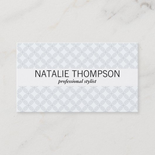 Carte De Visite Motif de fleurs (Devant)