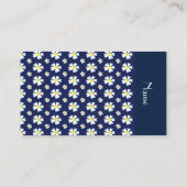 Carte De Visite Motif de fleurs blanches Thunder_Cove (Dos)