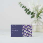 Carte De Visite Motif de fleurs Columbine (Debout devant)