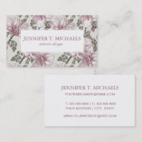 Motif de fleurs rose amorti de ketmie