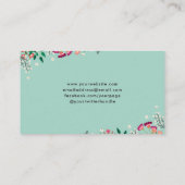 Carte De Visite Motif de fleurs sauvages de Boho (Dos)