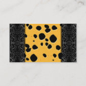 Carte De Visite Motif de fromage (Dos)
