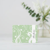 Carte De Visite Motif De Frottes, Motif À Balayage, Éclairage, Ver (Debout devant)