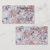 Carte De Visite Motif de granit (Devant / Derrière)