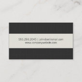 Carte De Visite Motif de grille et d'échelle (Dos)