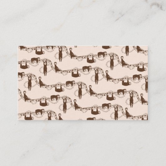 Carte De Visite Motif de jungle mignon (Dos)