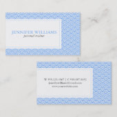 Carte De Visite Motif de la Seigaiha (Devant / Derrière)