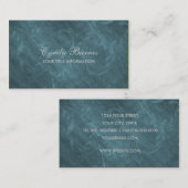 Carte de visite Motif de la vigne bleue (Devant / Derrière)