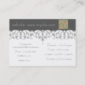 Carte De Visite Motif de lapins (Dos)