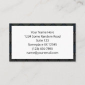 Carte De Visite Motif de l'échelle de dragon à bascule foncé (Dos)