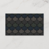 Carte De Visite Motif de l'échelle de dragon à bascule foncé (Devant)